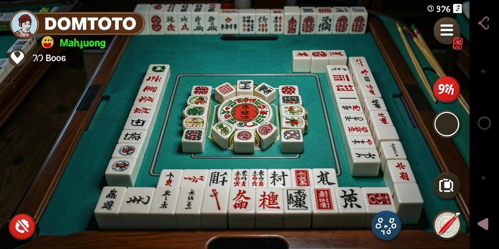 Gameplay seru di DOMTOTO dengan suasana Mahjong yang menawan.
