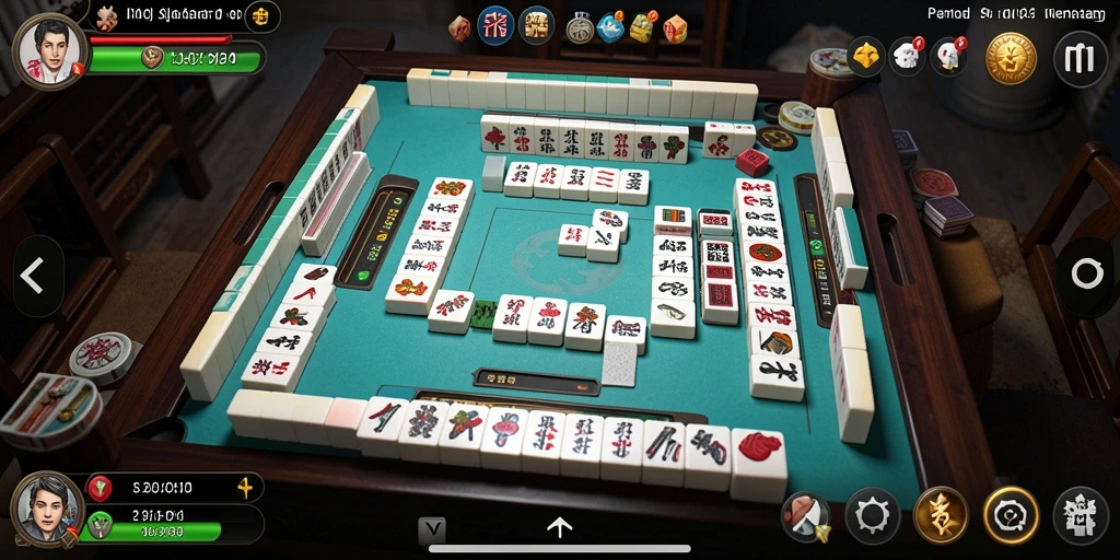 Screenshot gameplay DY01 menampilkan pengalaman seru bermain Mahjong.