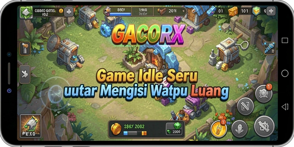 Tampilan gameplay seru GACORX dengan karakter yang beragam.