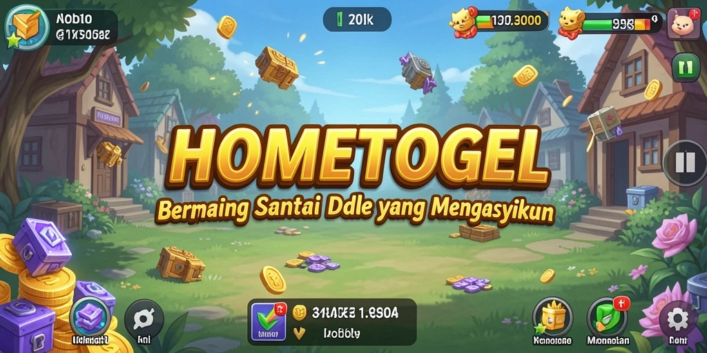 Screenshot gameplay menunjukkan karakter dalam dunia Idle yang penuh warna dan interaktif.