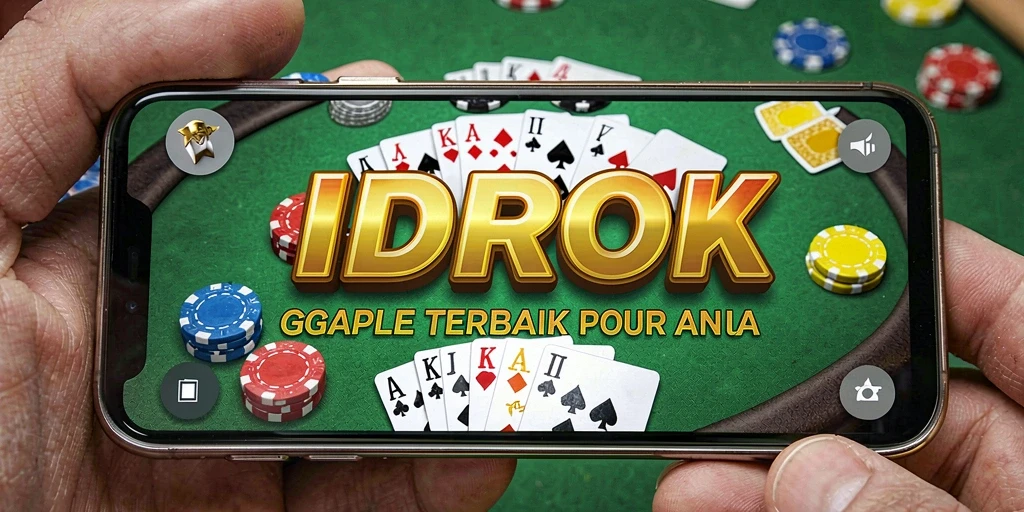 Tampilan gameplay seru dalam IDROK, permainan Gaple yang menarik.