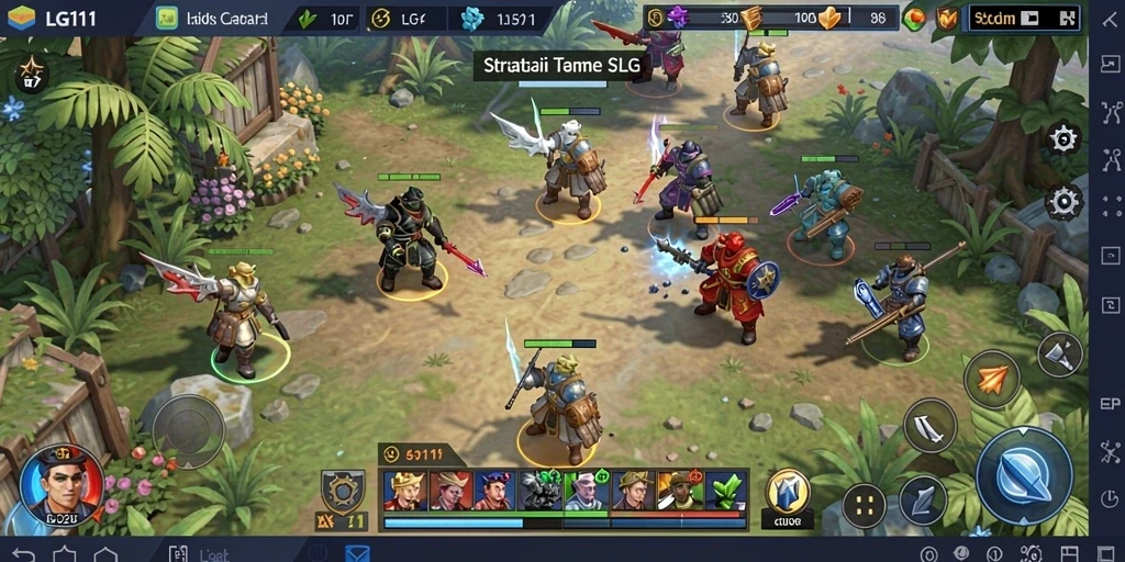 Screenshot utama menampilkan gameplay seru dari LG111.