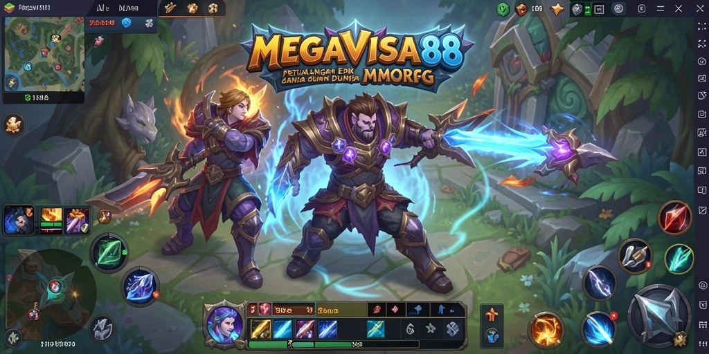 Tampilan atraktif gameplay MEGAVISA88 dalam dunia MMORPG yang imersif.
