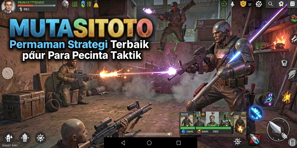 Tangkapan layar menunjukkan aksi intens dan strategi mendalam dalam MUTASITOTO.