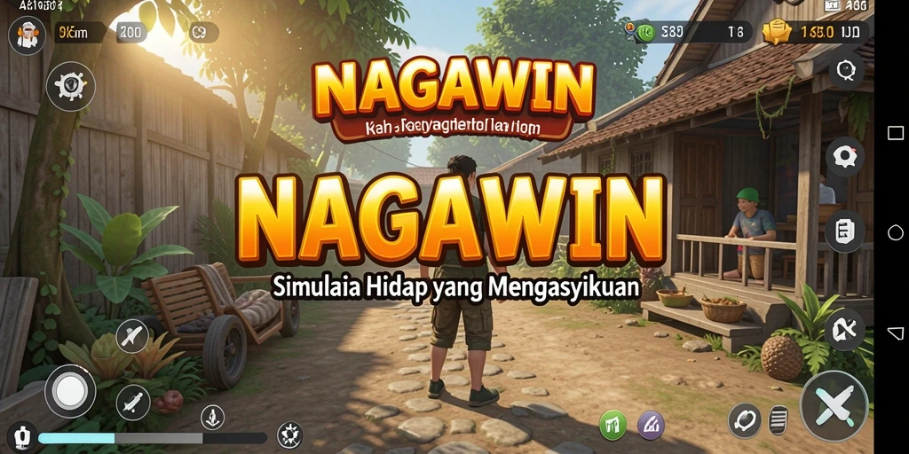 Tampilan menarik dari gameplay NAGAWIN yang penuh warna dan detail.