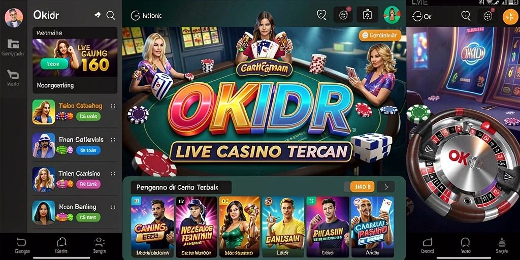 Gameplay mendebarkan di OKIDR Live Casino dengan dealer langsung.