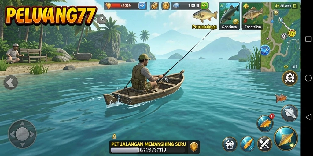 Tangkapan ikan epik dalam PELUANG77 dengan grafis menawan.