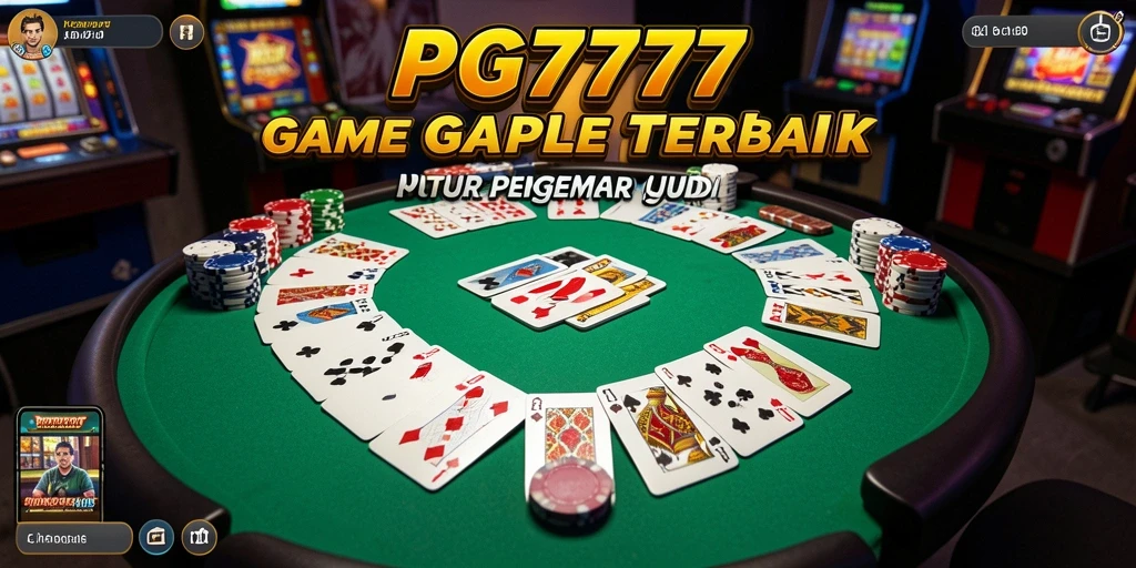 Screenshot PG777 menampilkan gameplay Gaple yang mendebarkan.