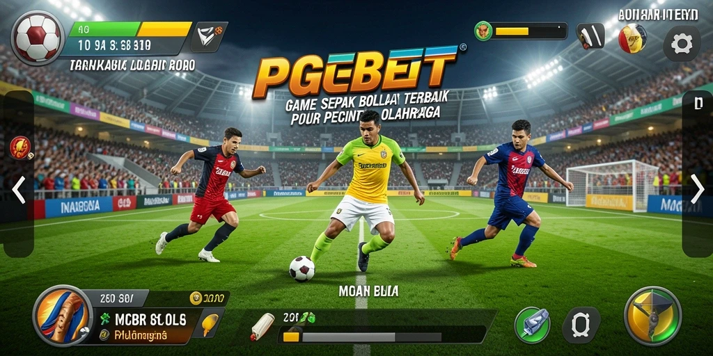 Tangkapan layar gameplay PGBET yang menggambarkan aksi seru di lapangan sepak bola.
