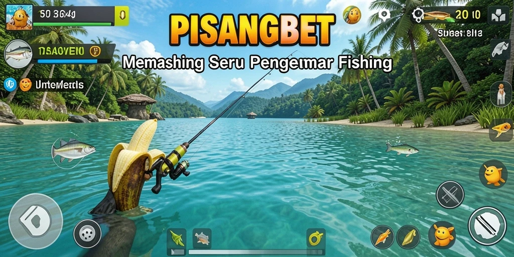 Tampilan gameplay PISANGBET yang menakjubkan saat memancing.