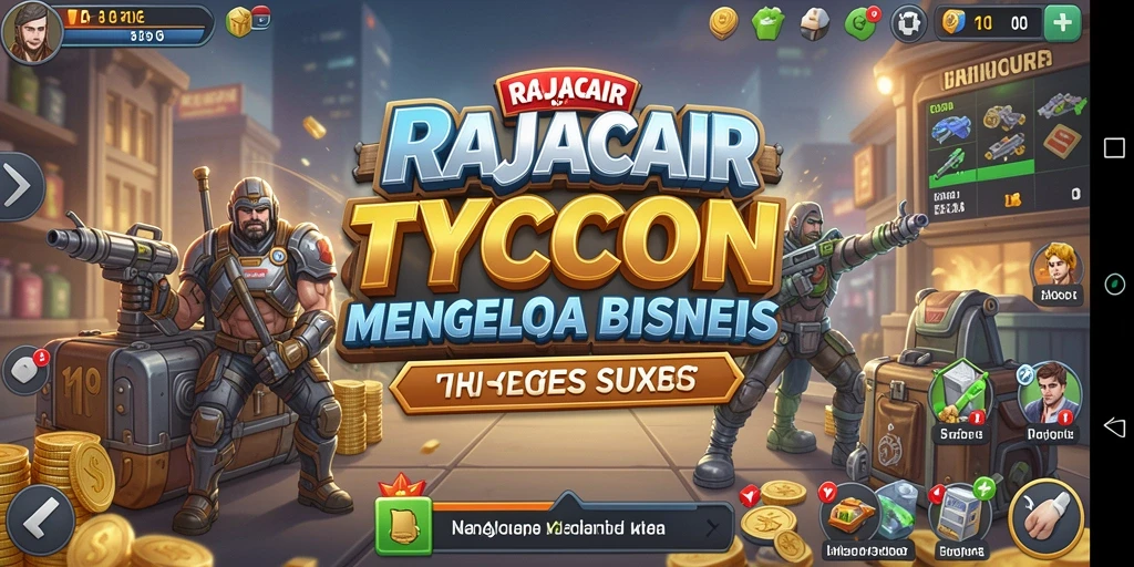 Tangkapan layar menunjukkan antarmuka gameplay Tycoon yang menarik dan interaktif.