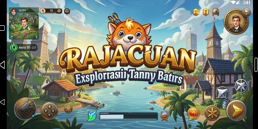 Tampilan gameplay Open World yang menakjubkan di RAJACUAN.