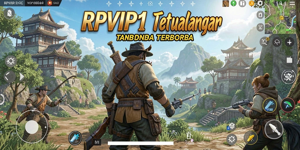 Tampilan screenshot RPVIP1 menampilkan petualangan menakjubkan di alam terbuka.