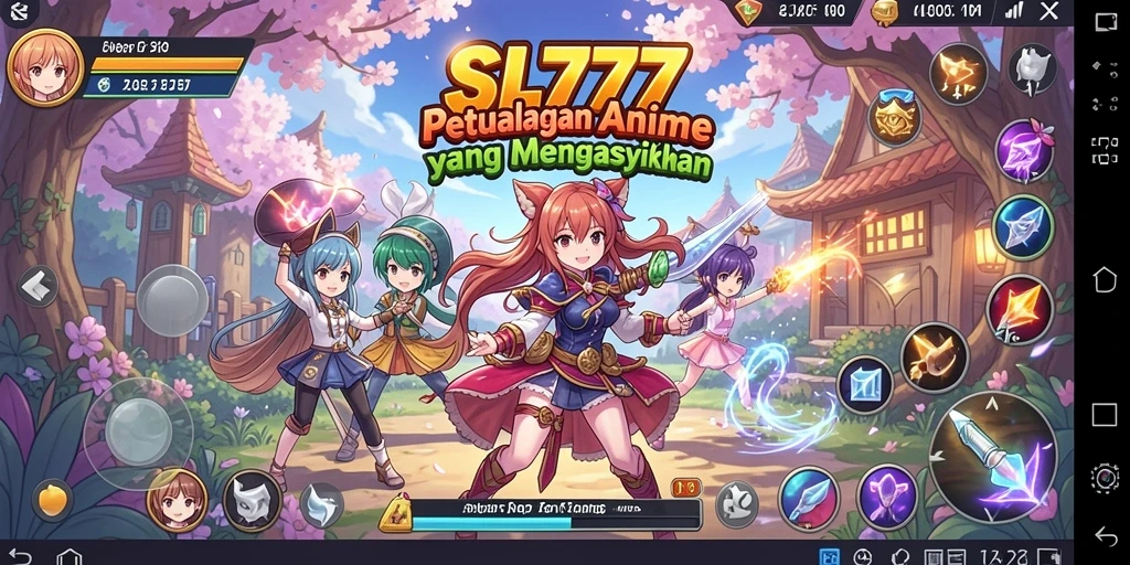 Screenshot gameplay SL777 yang menampilkan karakter Anime dalam aksi.
