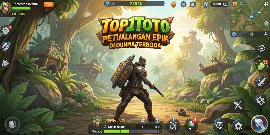 Tampilan gameplay menakjubkan dari TOP1TOTO dalam dunia yang luas.